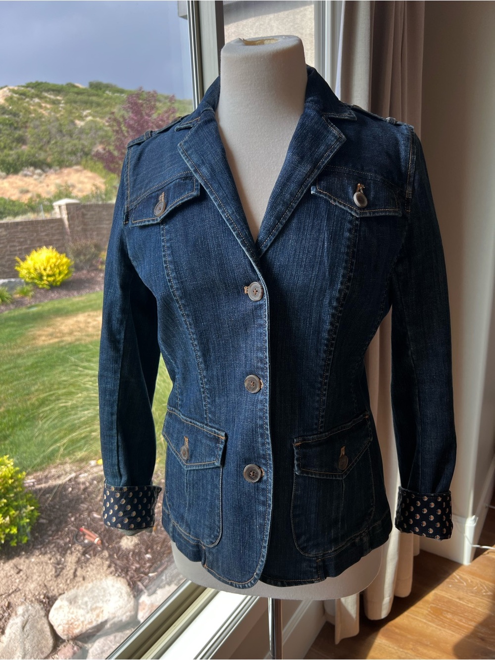 NWOT Land’s End Denim Jacket 6